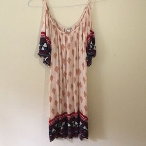 Southwestern off-the-shoulder dress.